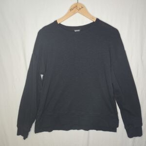 Buffalo David Bitton Men's Black Long Sleeved Crew Neck Tee Shirt Size Small